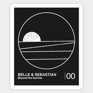 Beyond The Sunrise / Minimalist Graphic Artwork Design Sticker